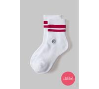 Calcetines The Everyday Quarter Crew Fabletics Men Classic White/Lush Berry Stripe male M/L