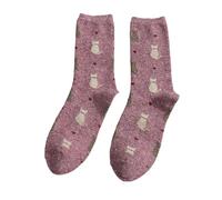 Calcetines tobilleros para adultos con patrón retro de hurón 2025, color blanco, calcetines suaves para mujer, hot pink, Altoa única