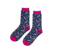 Calcetines tobilleros para mujer con diseño de clave de sol y notas musicales, talla única