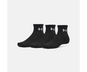 Calcetines tobilleros Under Armour Performance Cotton unisex - Paquete de 3 Ultimate Negro / Ultimate Negro / Blanco M