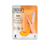 Iroha Nature Mascarilla Pies Melocotón Manteca de Karité 2 uds