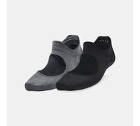 Calcetines Under Armour Breathe Balance para mujer - Paquete de 2 Negro / Pitch Gris / Jet Gris M