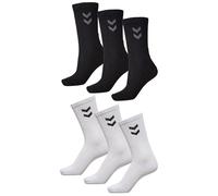 Calcetines unisex hummel set de 6 pares deportivos básicos por encima del tobill