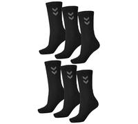 Calcetines unisex hummel set de 6 pares deportivos básicos por encima del tobill