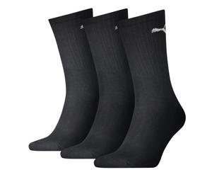 Calcetines unisex ligeros PUMA Sport Crew, pack de 3 pares, Ropa, Negro, 47-49
