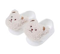 Calcetinesninos - Niños Niños Calcetines Fondo Zapatos para Niños Pequeños Calcetines Princesa Calcetines Piso Calcetines Calcetines Largos (Beige S Infant)