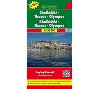 Calcidica-Taso-olimpo 1:150.000: Toeristische wegenkaart 1:150 000