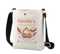 Calcifer's Bed & Breakfast - Bolsa de mano para amantes del anime, regalo para mujeres, madre, mejor amiga, White