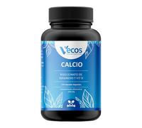 Calcio Citrato con Bisglicinato de Magnesio y Vitamina D3 - Suplemento para Huesos Fuertes - 110 Cápsulas - Apto para Veganos