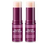 Calcio Colágeno Multi Balm Stick | Crema reafirmante, liftante e hidratante intensiva para cara, contorno de ojos y cuello, 2 unidades