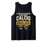 Calcio e Grigliata Design Sportivo Barbacoa Uomo Camiseta sin Mangas