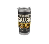 Calcio e Grigliata Design Sportivo Barbacoa Uomo Vaso térmico de acero inoxidable de doble pared