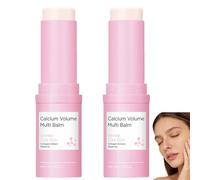 Calcio Multi Balm Stick, Antienvejecimiento y reafirmante para el cuidado de la piel para cara, ojos y cuello, bálsamo hidratante antiarrugas con colágeno, multi-crema para objetivos (2 unidades)