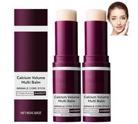 Calcio Multi Balm Stick,Calcium Volume Multi Bálsamo,Colágeno y Vitamina E Anti-Aging Hydrator,Straffender Faltenreduzierer Für Gesicht Augen,Labios & Hals,Tägliche Feuchtigkeitscreme (2pcs)