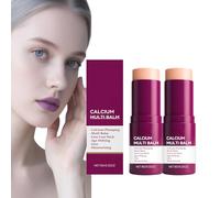 Calcio Multi Balm Stick, Nourishing Repair Cream para la cara y los ojos, Formulado con crema hidratante antiarrugas de calcio para mejorar (2 unidades)