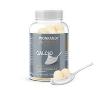 Calcio + vitamina D y K 40 caramelos de goma sabor yogurt - Wonkandy Nutrition