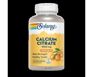 Calcium Citrato, suplemento de calcio - 60 comp bucodispersables Solaray