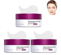 Calcium Volume Eye Patches,Hydrogel Under Eye Patches for Puffy Eyes & Dark Circles,Collagen Infused Anti-Aging Firming Hydrating Gel Pads for Fine Lines & Dryness,Daily Skincare Eye Care (3pcs)
