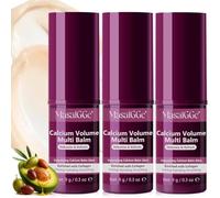 Calcium Volume Multi Balm Stick, Bálsamo Multiusos con Calcio, Bálsamo Facial Multiusos con Calcio y Colágeno, Hidratante y Reafirmante, Antiarrugas,Reduce Líneas Finas,Rostro,Ojos,Labios y Cuello (3)