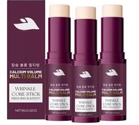 Calcium Volume Multi Bálsamo, Bálsamo múltiple de relleno de colágeno coreano, palo hidratante de colágeno todo en uno, hidratación ligera, adecuado para ojos, cara y cuello. (3)