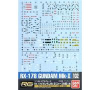 Calcoman a Bandai Hobby GD-102 RG Gundam MK-II (Bolsa/6)