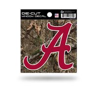 Calcoman a deportiva de Rico Industries NCAA Alabama Crimson Tide con el logotipo principal en camuflaje de 4"" x 4""