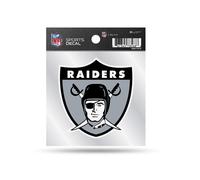 Calcoman a retro de estilo peque o de Rico Industries NFL Football Las Vegas Raiders de 4"" x 4"" (color del equipo)