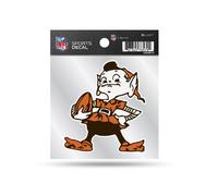 Calcoman a retro de los Cleveland Browns de la NFL, estilo peque o, de 4 x 4 pulgadas, color del equipo, de Rico Industries