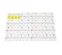 Calcomanas para teclado de piano, etiquetas de notas transparentes extrables para teclados, letras grandes fciles de leer, delgadas y cmodas para tcnicas de aprendizaje, se adapta a pianos de 37