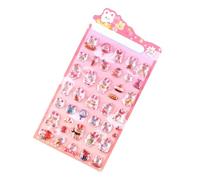 Calcomanía 3D | de conejo - Bonito paquete de calcomanías de oso, gato, pájaro, para diario, manualidades, botella de agua, planificador, cuaderno, diario, computadora portátil