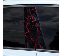 Calcomanía 3D impermeable para coche B Pilar mejora el estilo del vehículo con fácil aplicación (D)