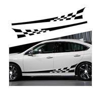 Calcomanía a Rayas para Coche para Mini Hatch R50 One/One D/Cooper 3-Door 2001-2006, Puerta De Carrocería Rayas Laterales Calcomanías, Decoración para Coches,A