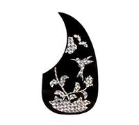 Calcomanía adhesiva antiarañazos para guitarra acústica folk para guitarra, protector de placa y púas, repuesto