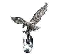 Calcomanía águila 3D - Adhesivo decorativo para capó de aleación de zinc, estructura de metal resistente autoadhesivo de 37 g, forma realista de águila | Adorno para capó de bicicleta de motocicleta