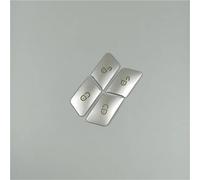 Calcomanía Botón Coche Compatible Con Benz Para W212 Para W246 Para W166 Pegatinas Botón Interior Cerradura Puerta Coche Desbloqueo Conjunto Cubierta Embellecedora Lentejuelas(Silver)