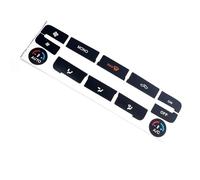 Calcomanía Botón Coche Compatible Con Ford Para S-Max Para Mondeo 1 Pieza Etiqueta Reparación Botón Aire Acondicionado Para Automóvil Control CA Automática Decoración Interior Vehículo
