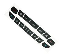 Calcomanía Botón Coche Compatible Con Megane Auto Interior CD Audio Aire Acondicionado Panel Control Botón Reparación Decoración Calcomanías Adhesivas
