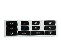 Calcomanía Botón Coche Compatible Con Para X3 Para E83 2003-2010 Aire Acondicionado Coche AC Control Clima Botón Perilla Superposición Pegatinas Reparación