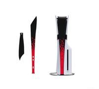 Calcomanía central para PS5 Pro, cubierta central, para PS5 Pro, filtro de PVC, anti pelo de mascotas para protección (rojo)