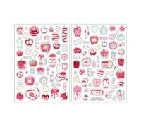 Calcomanía colorida de fácil aplicación para álbumes de recortes, para diarios hechos a mano, colección de manualidades y obras de arte creativas, impermeable, adhesivo de papelería