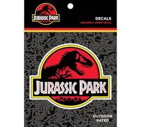 Calcomanía con logotipo de Jurassic Park, calcomanía grande de vinilo impermeable de 6.7 pulgadas para coche, camión, laptop, calcomanías de Jurassic World