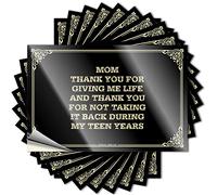 Calcomanía con texto en inglés "Thank You for Giving Me Life and Thank You for Not Taking It Back During My for Monster Truck & Dormitorio Door - Letreros de vinilo impermeables para la pared del bar