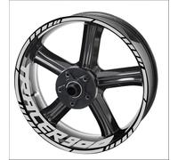 Calcomanía Cubo Rueda Interior Exterior Motocicleta, Pegatinas Impermeables Decorativas Llanta para Yamaha Tracer 9 900 700 GT Adhesivo Cubo Rueda(Color2)