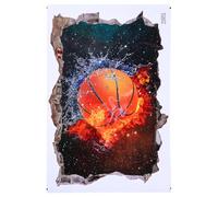 Calcomanía de Baloncesto 3d de Pared para Dormitorio Infantil