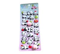 Calcomanía de burbujas - Pegatinas 3D, calcomanías transparentes 3D de panda reutilizables de dibujos animados, calcomanías para botellas de agua | para familiares, amigos, interiores y exteriores