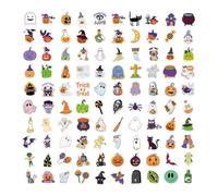 Calcomanía de calabaza - 100 piezas de calcomanías de Halloween | Calcomanías adhesivas de Halloween | Calcomanía de fantasma Hallowen para laptop, botella, manualidades, álbumes de recortes, de