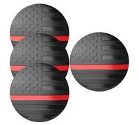 Calcomanía de cubierta central de rueda,Cubierta central de rueda de cubo de coche | Cubierta de bandera de cubo de llanta de coche de aleación de aluminio de 4 Uds. | Calcomanías adhesivas para rueda