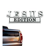 Calcomanía de Emblema para Coche | Decoración Religiosa Resistente al Clima - de Jesús en Metal,para, Sedán, Camión, Ventana Trasera, Maletero, Capó, Parachoques