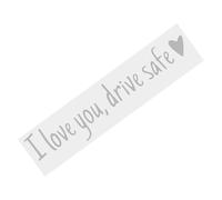 Calcomanía de espejo retrovisor, pegatina espejo de vista trasera,Cartas de calcomanía de espejo de automóvil letras impermeables - I Love You Drive Safe Emblem Etiquetas para vehículos de camiones De