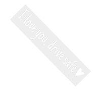 Calcomanía de espejo retrovisor, pegatina espejo de vista trasera,Pegatinas y calcomanías de autos - I Love You Drive Safe Emblem Etiquetas para vehículos de camiones Decoración exterior de vehículos